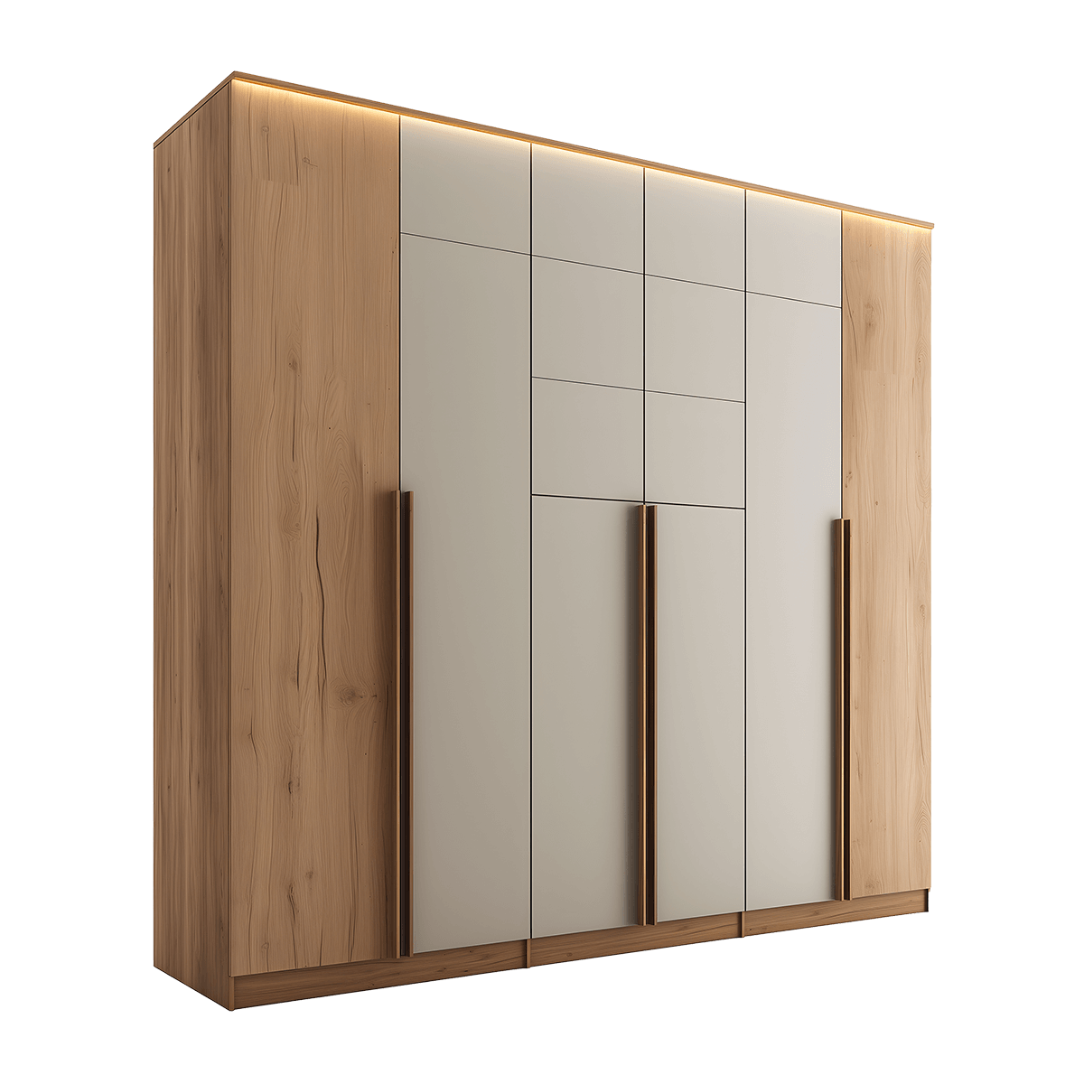 Modern Wooden Large Wardrobe - Image 4