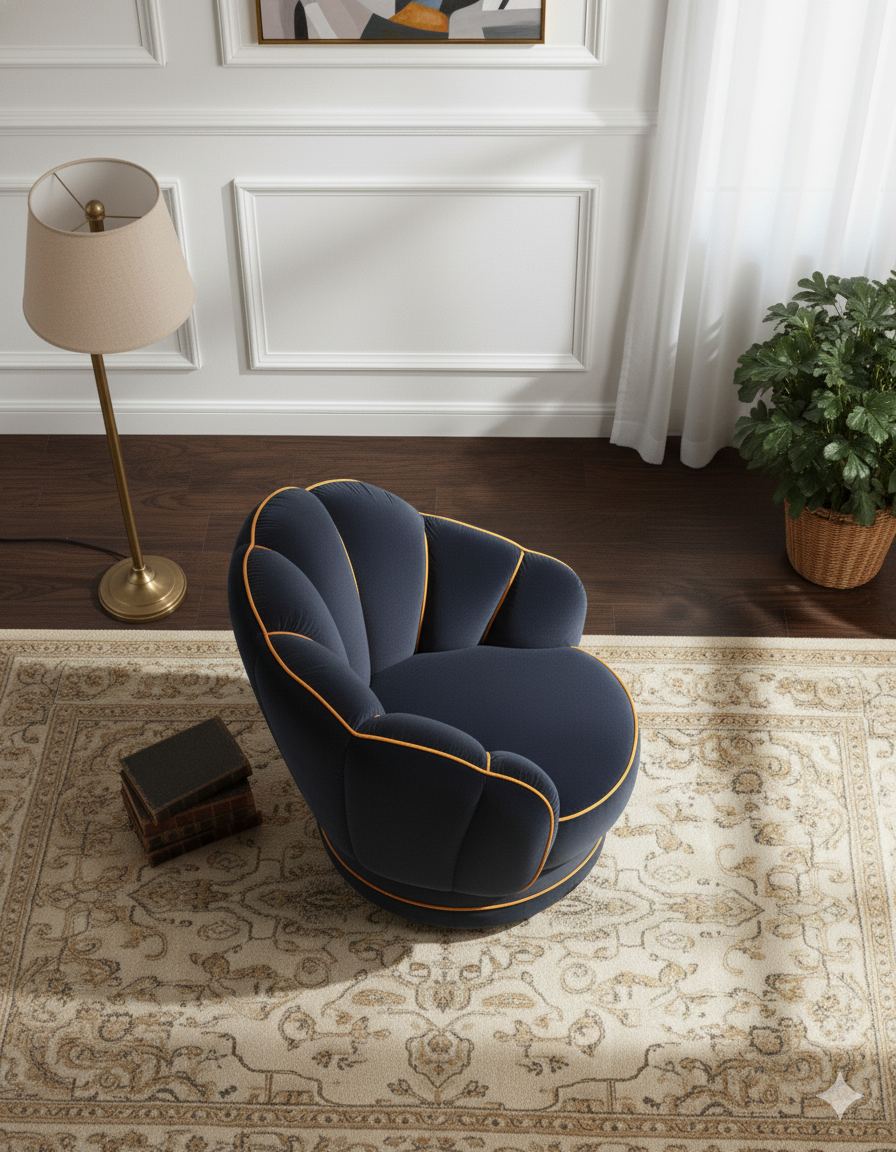 Scalloped Accent Chair - Image 2