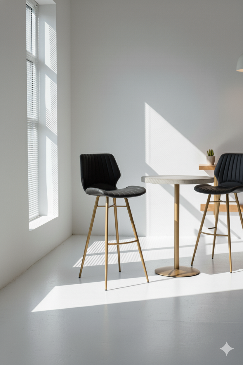 Velvet Bar Stool - Image 2