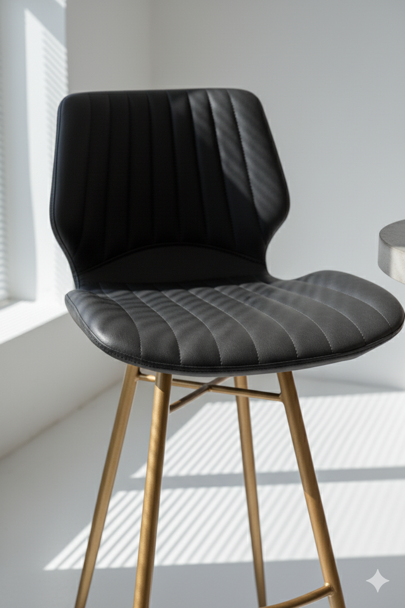 Velvet Bar Stool - Image 3