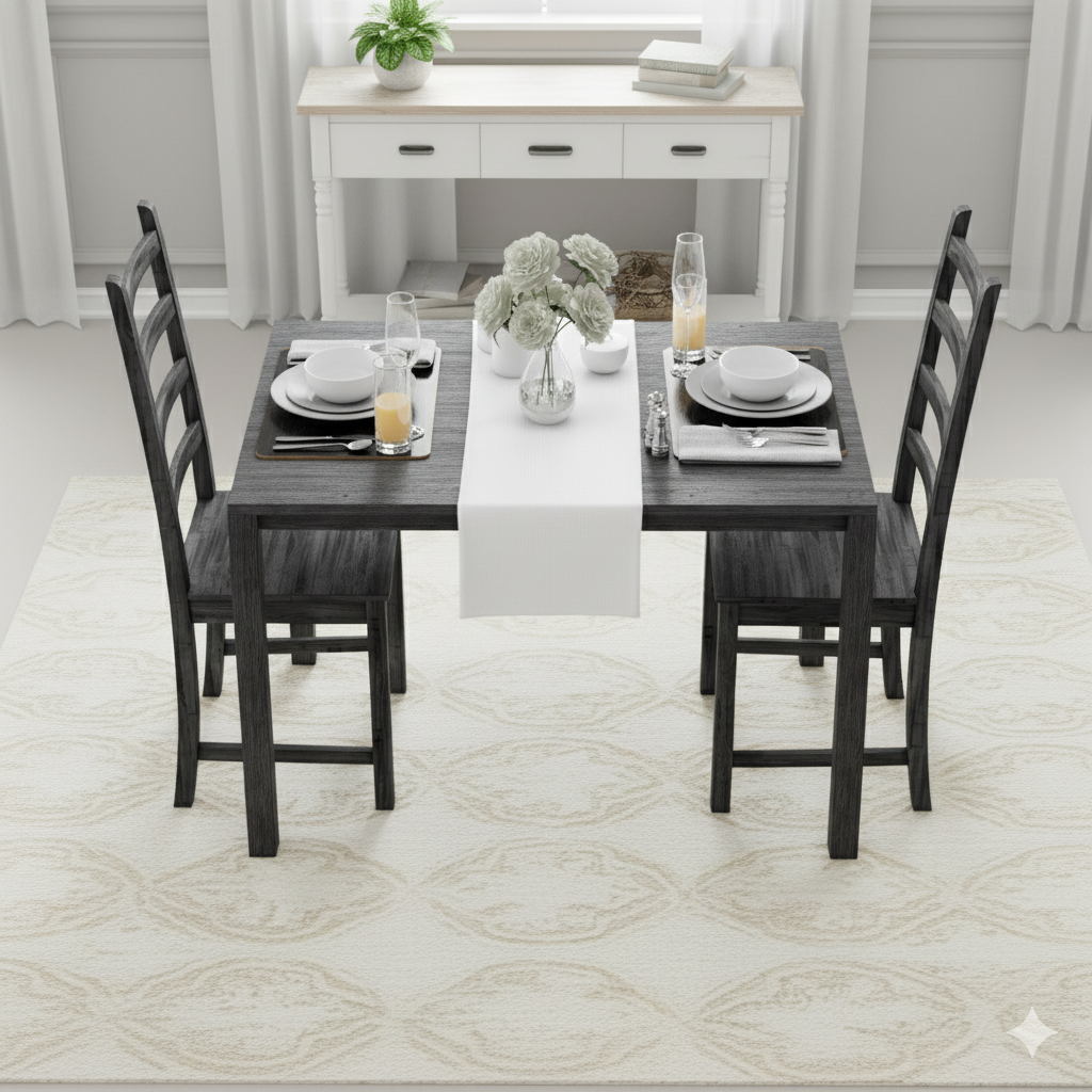 Transitional Square Dining Set - Image 3