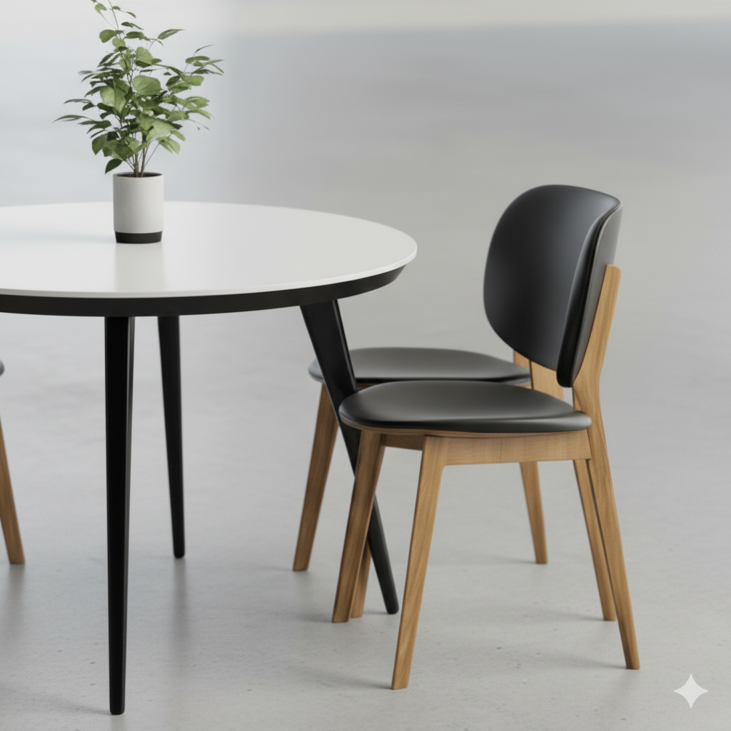 Modern Round Dining Set - Image 4