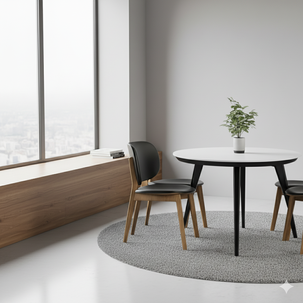 Modern Round Dining Set - Image 3