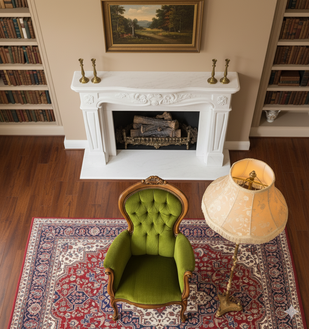 Green Velvet Accent Chair - Image 4