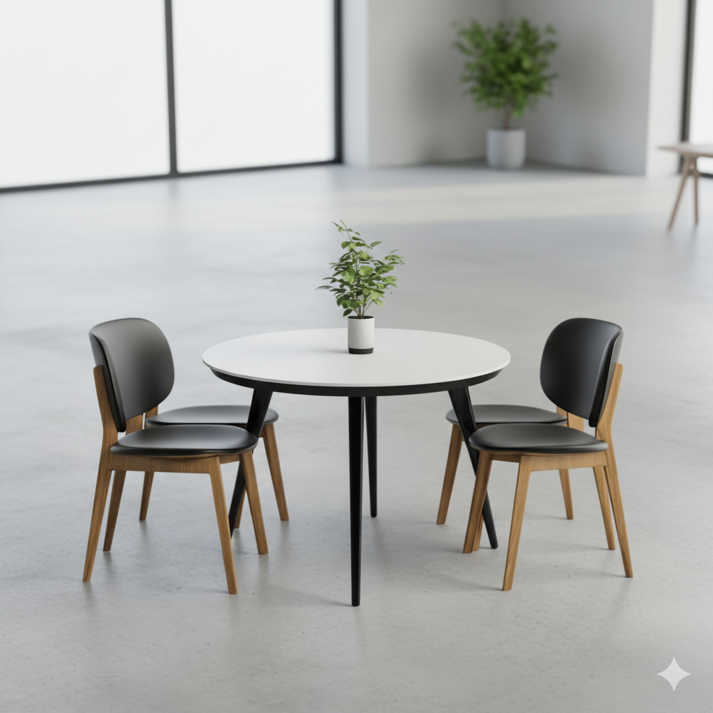 Modern Round Dining Set